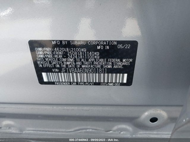 JF1VBAA60N9011811 Subaru WRX