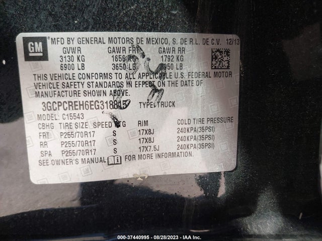 Chevrolet Silverado 1500 Lt 2014 3GCPCREH6EG318815 Image 9