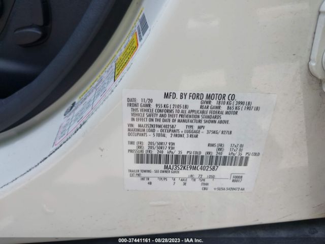 MAJ3S2KE9MC402587 Ford Ecosport Titanium
