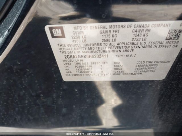 2GKALNEK0H6282411 GMC Terrain Sle