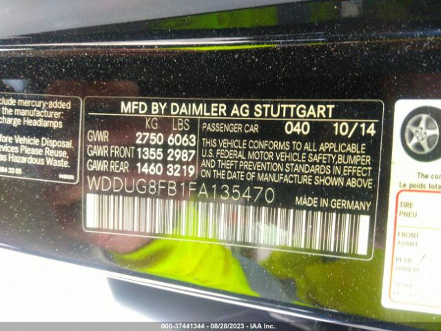 WDDUG8FB1FA135470 Mercedes-Benz S-class S 550
