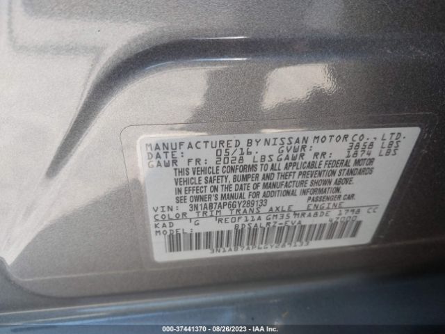 3N1AB7AP6GY289133 Nissan SENTRA SR