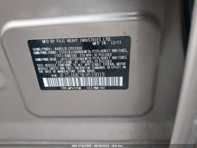 JF2SJAAC9EH539019 Subaru Forester 2.5i