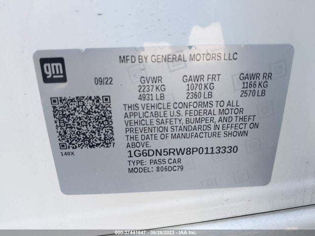 2023 Cadillac CT5, VIN: 1G6DN5RW8P0113330