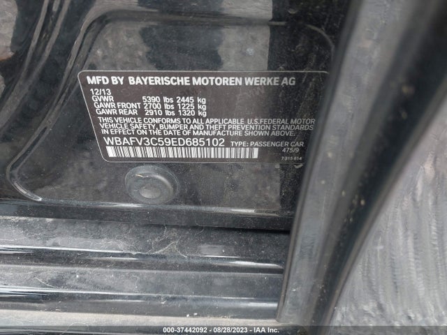 BMW 2014 2014 WBAFV3C59ED685102 Image 9