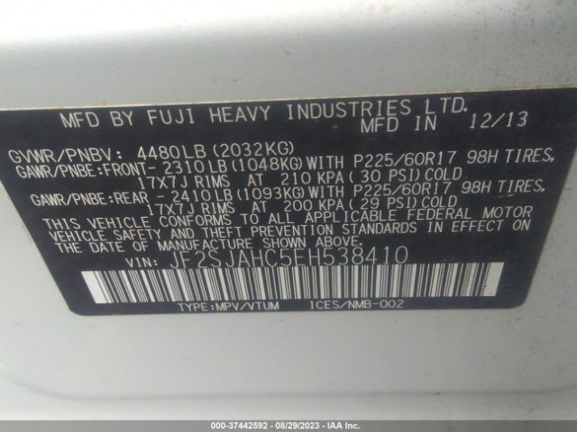 JF2SJAHC5EH538410 Subaru Forester 2.5i Limited