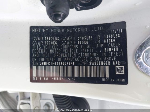 JHMFC1F3XKX004946 Honda Civic Sedan Ex