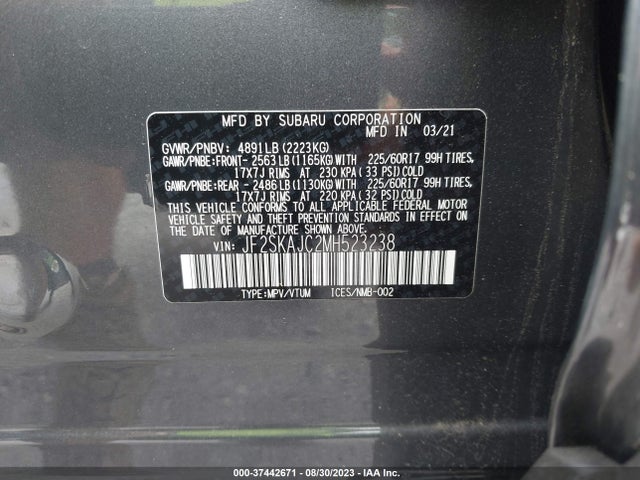 Subaru Forester Premium 2021 JF2SKAJC2MH523238 Image 9