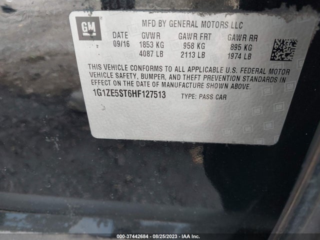 Chevrolet MALIBU LT 2017 1G1ZE5ST6HF127513 Image 9