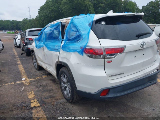Toyota Highlander Xle V6 2014 5TDKKRFH4ES033219 Image 3