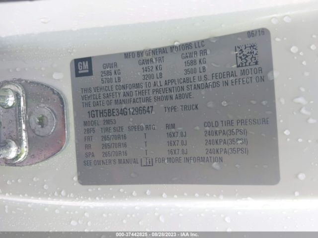 1GTH5BE34G1296647 GMC Canyon 2wd