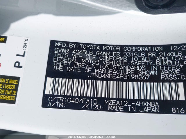 Toyota Corolla Hatchback Se 2023 JTND4MBE4P3198267 Image 16