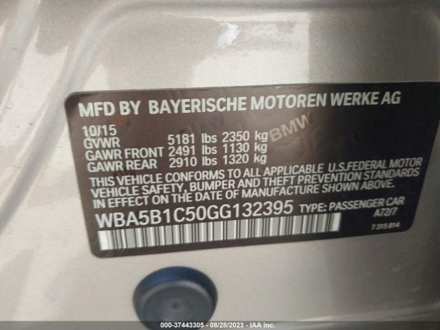 WBA5B1C50GG132395 BMW 5 Series 535i