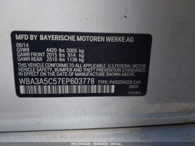 WBA3A5C57EP603778 BMW 3 Series 328i