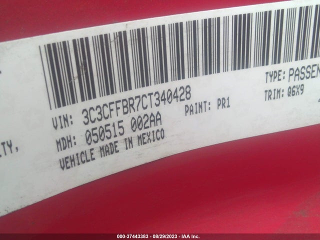 2012 FIAT 500 3C3CFFBR7CT340428 Photo 8