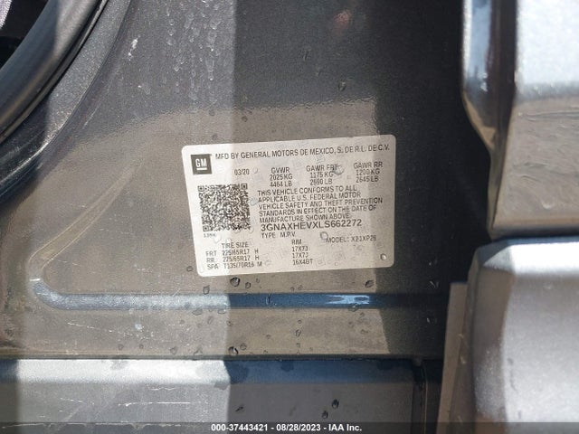 Chevrolet EQUINOX LS 2020 3GNAXHEVXLS662272 Image 9