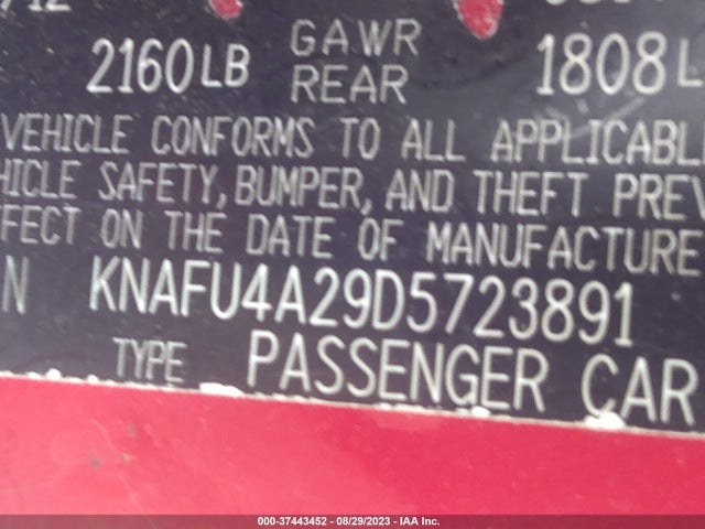 2013 KIA FORTE KNAFU4A29D5723891 Photo 8