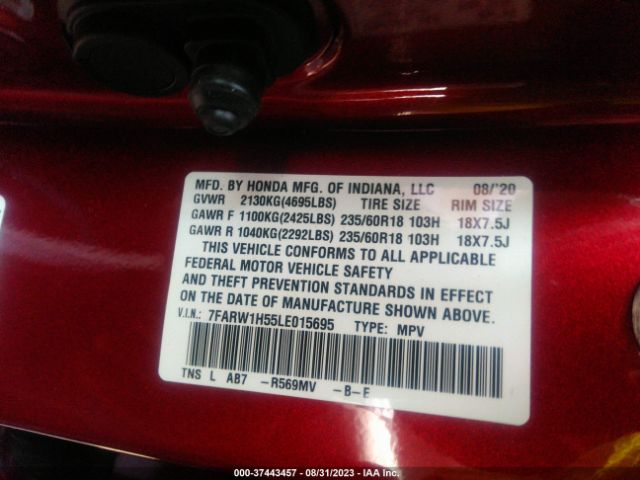7FARW1H55LE015695 Honda CR-V EX