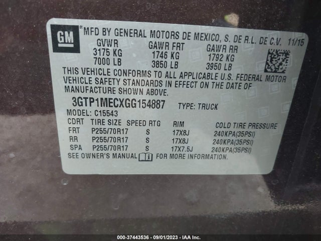 GMC Sierra 1500 Sle 2016 3GTP1MECXGG154887 Image 9