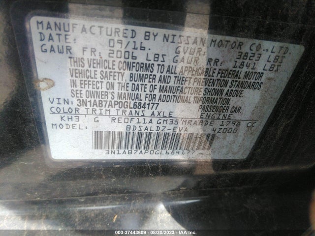 Nissan SENTRA SV 2016 3N1AB7AP0GL684177 Image 9