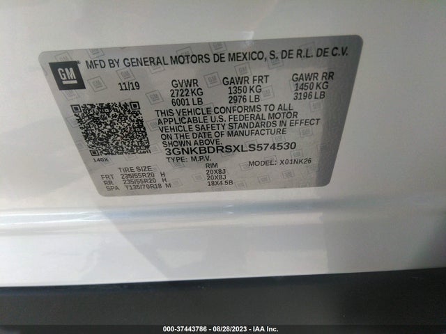 Chevrolet Blazer Lt 2020 3GNKBDRSXLS574530 Image 9