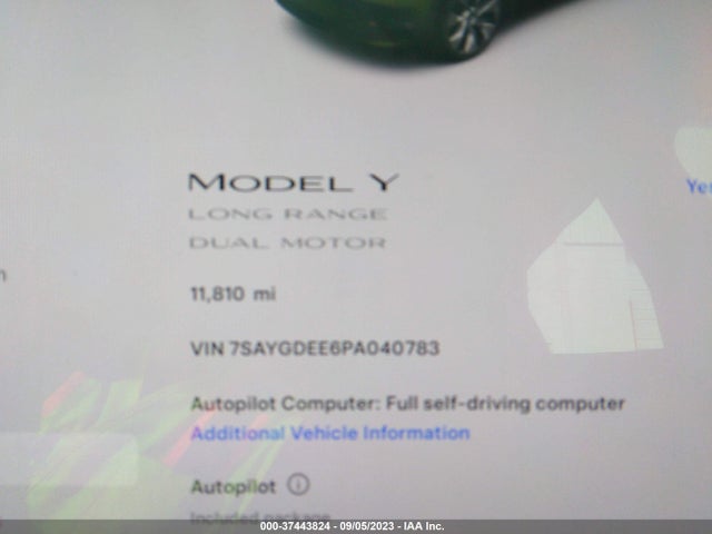 7SAYGDEE6PA040783 Tesla Model Y Long Range