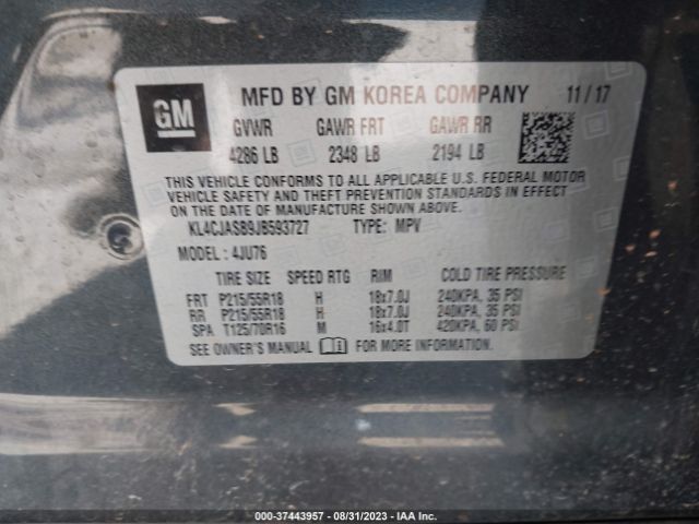 KL4CJASB9JB593727 Buick Encore Preferred