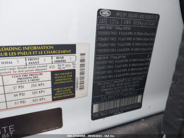 SALWR2TF7FA608413 Land Rover Range Rover Sport Supercharged