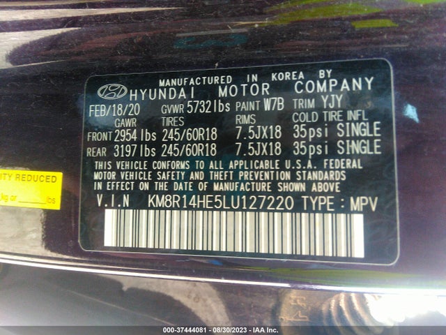 Hyundai Palisade Se 2020 KM8R14HE5LU127220 Image 9
