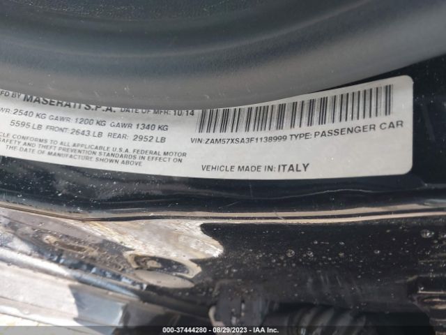 ZAM57XSA3F1138999 Maserati Ghibli