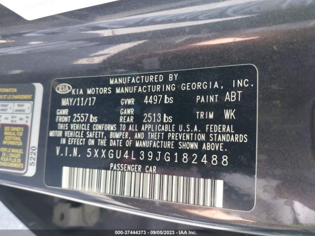 5XXGU4L39JG182488 KIA OPTIMA EX