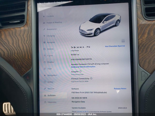 Tesla MODEL S 2019 5YJSA1E21KF339778 Image 7
