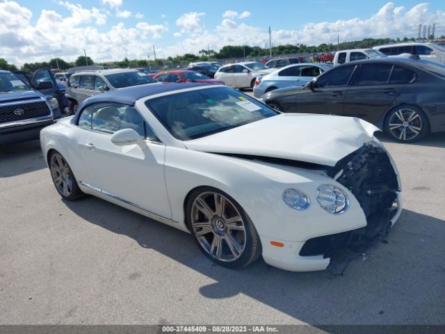 2013 Bentley Continental Gtc V8 მანქანა იყიდება აუქციონზე, vin: SCBGT3ZA0DC083293, აუქციონის ნომერი: 37445409