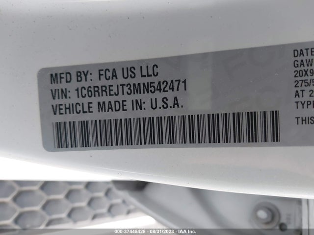 1C6RREJT3MN542471 RAM 1500 Laramie