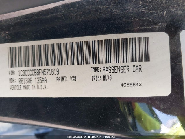 Chrysler 200 C 2015 1C3CCCCB8FN571819 Image 9