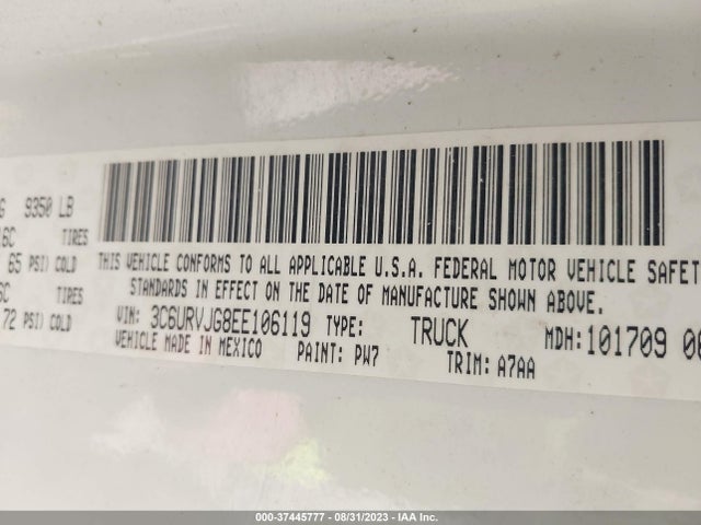 3C6URVJG8EE106119 RAM Promaster