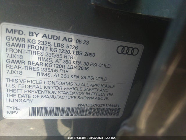 WA1DECF32P1144461 Audi Q3 S Line Premium