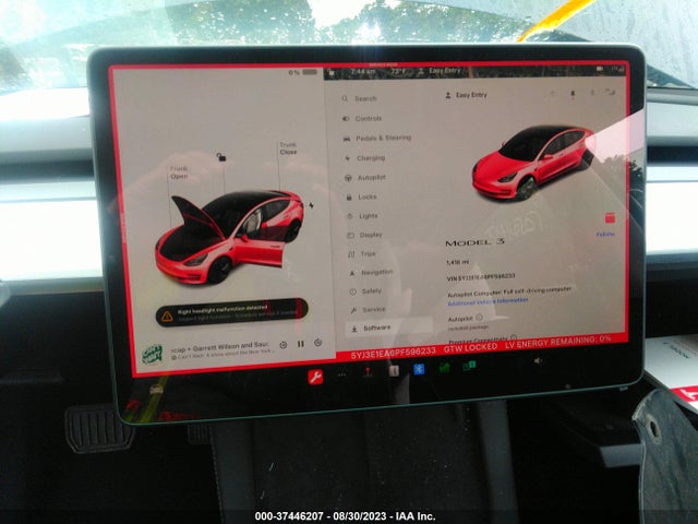 2023 Tesla 3, VIN: 5YJ3E1EA6PF596233
