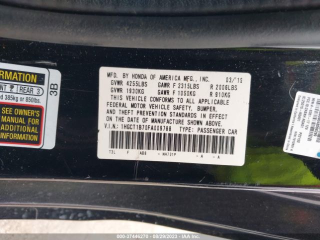 1HGCT1B70FA009788 Honda ACCORD EX