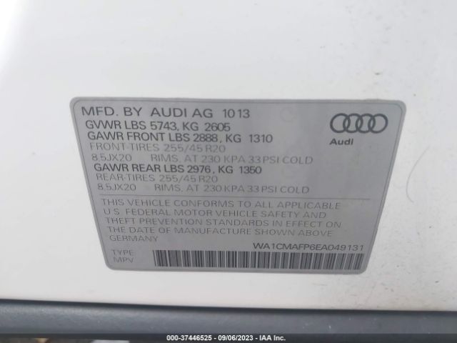WA1CMAFP6EA049131 Audi Q5 Premium Plus