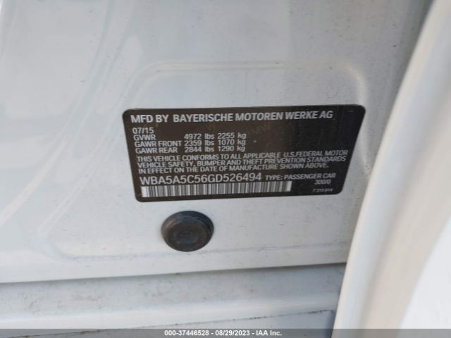 WBA5A5C56GD526494 BMW 5 Series 528i
