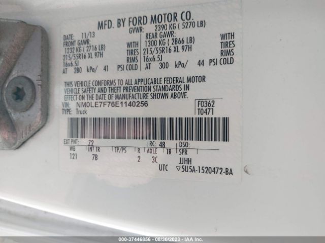 NM0LE7F76E1140256 Ford Transit Connect Xlt