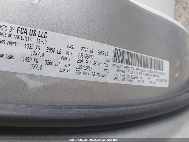 2C4RC1DG1JR130405 Chrysler Pacifica Touring