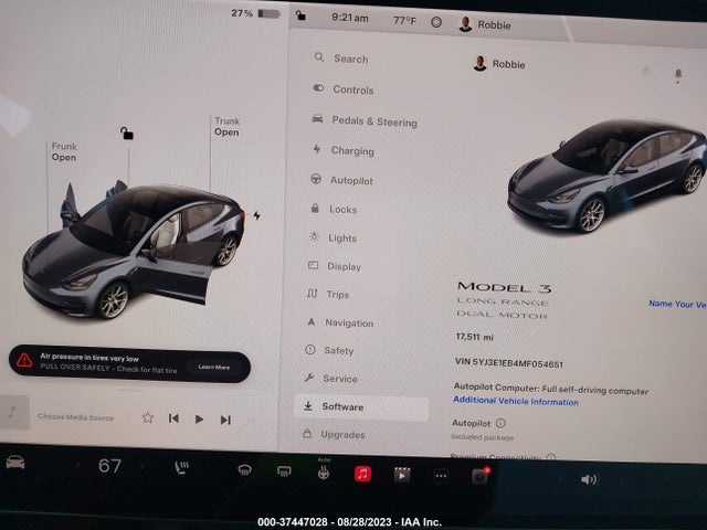 5YJ3E1EB4MF054651 Tesla Model 3 Long Range