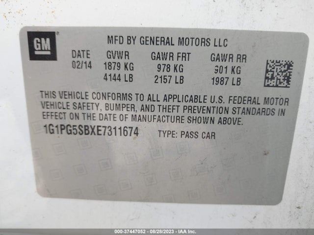 Chevrolet CRUZE LTZ 2014 1G1PG5SBXE7311674 Image 9