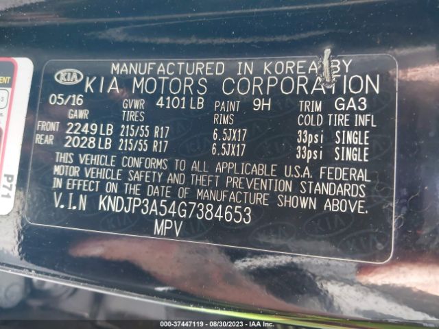 KNDJP3A54G7384653 KIA SOUL +