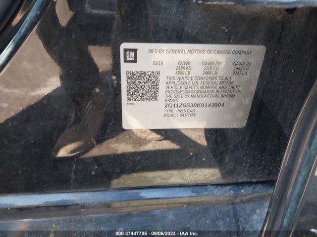 Chevrolet IMPALA LT 2019 2G11Z5S30K9143904 Image 9