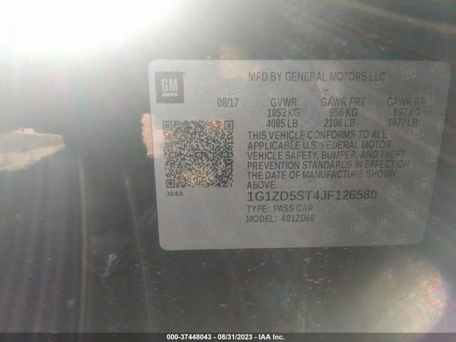 Chevrolet MALIBU LT 2018 1G1ZD5ST4JF126580 Image 9