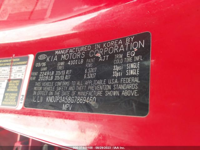 KNDJP3A58G7869460 KIA SOUL +