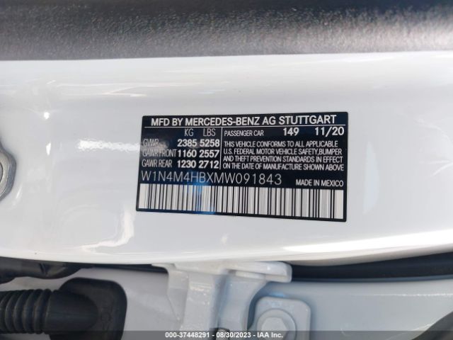W1N4M4HBXMW091843 Mercedes-Benz Glb Glb 250